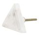 White Triangle Stone Dresser Knobs